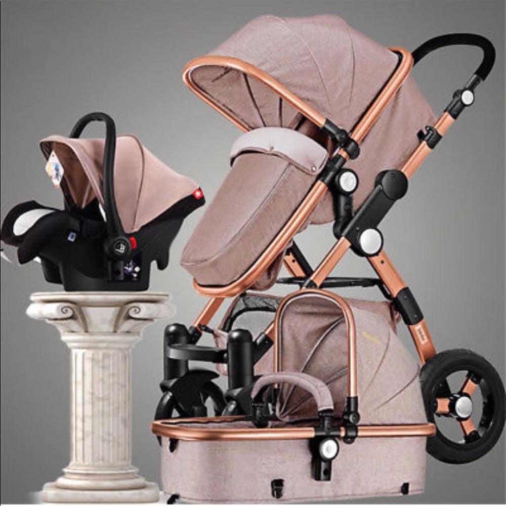 Luxurious stroller and car seat 3 in 1